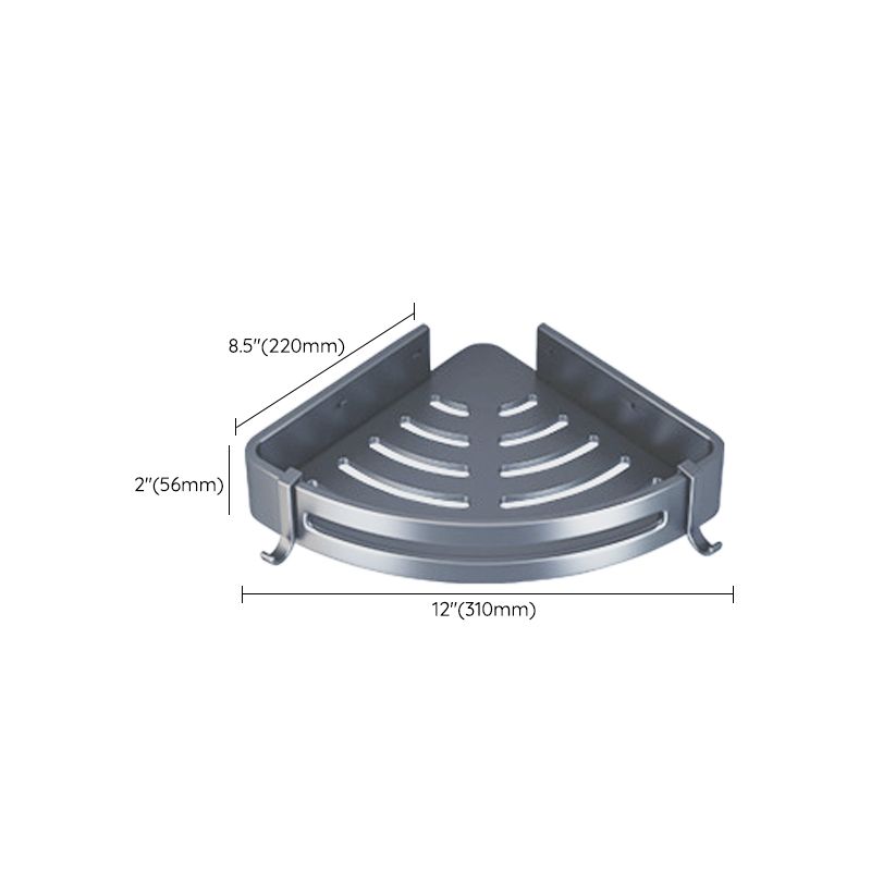 Frendorf | Moderne Badezimmer Zubehör Hardware Set Graue Handtuchstange Badregal Bad Hardware Set