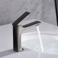 Frendorf | Moderner Badezimmer Wasserhahn Messing Tiefer Bogen Hebelgriff mit Wasserhahn Schlauch