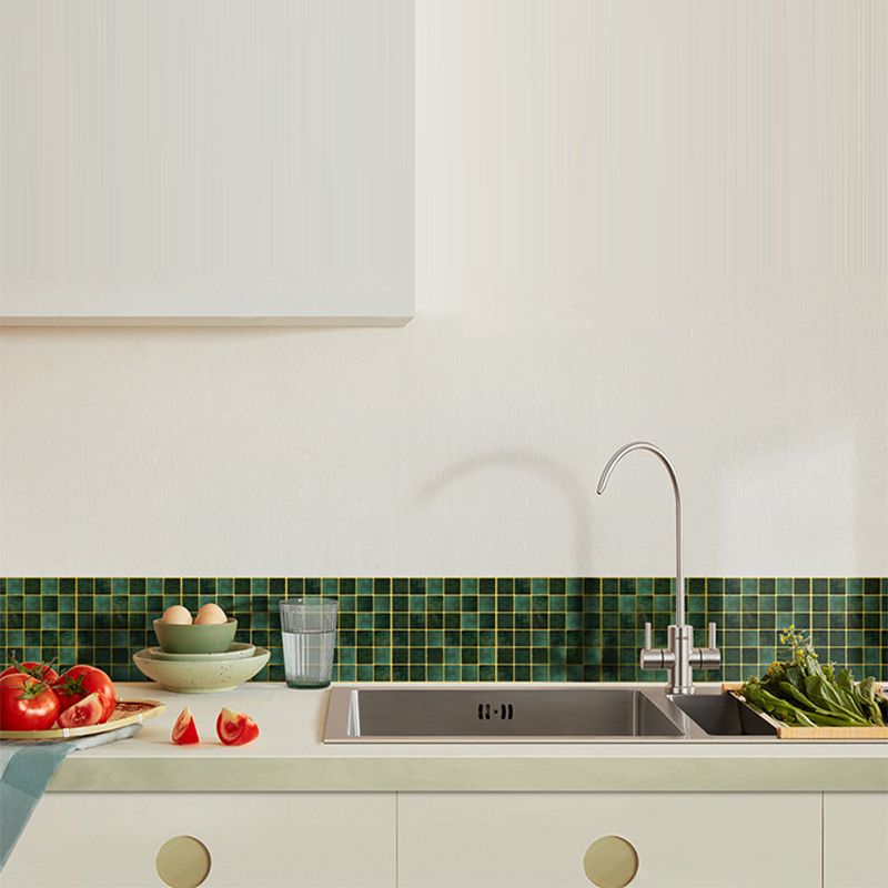 Frendorf | Peel & Stick Mosaikfliese Quadrat Kunststoff Fleckenresistente Fliese - Peel & Stick für Dusche