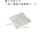 Frendorf | Indoor Vinylboden Peel and Stick Quadrat PVC Fleckenresistenter Vinylboden
