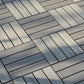 Frendorf | 12" X 12" 4-Slat Quadrat PVC Bodenfliesen Snap-Fit Installation Bodenplattenfliesen