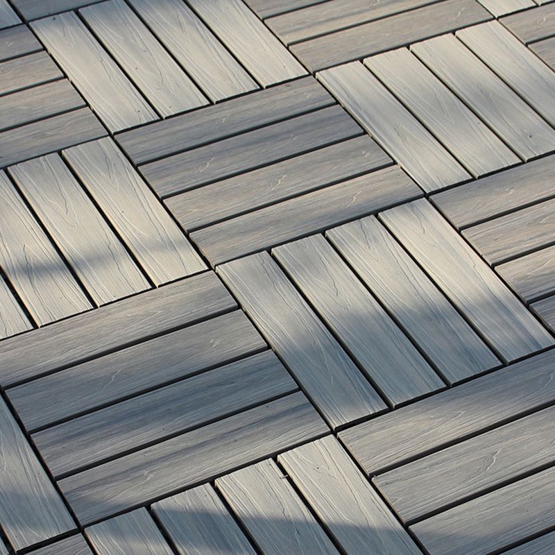 Frendorf | 12" X 12" 4-Slat Quadrat PVC Bodenfliesen Snap-Fit Installation Bodenplattenfliesen
