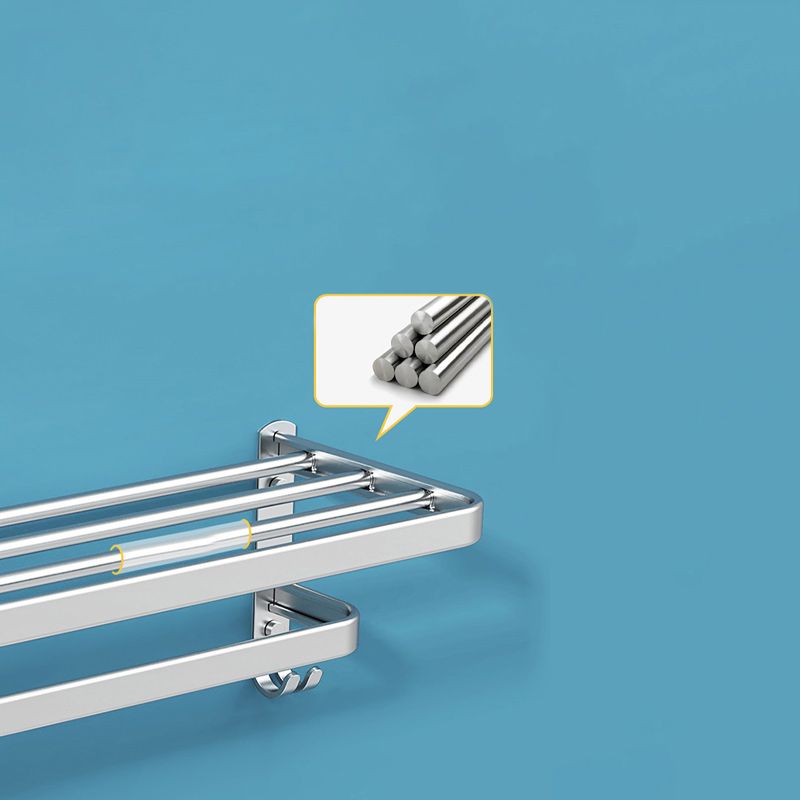 Frendorf | 7-teiliges Badezimmer-Zubehör-Set Modernes Aluminium-Badezimmer-Set in Silber