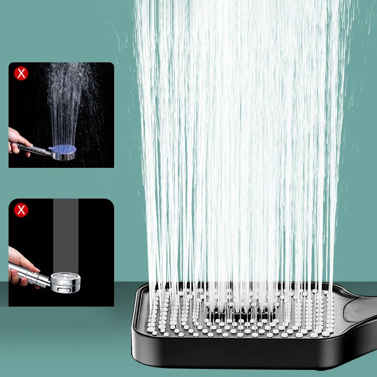 Frendorf | Zeitgenössischer Handheld Supercharged Duschkopf Quadrat 3 Einstellungs Sprühkopf