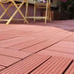 Frendorf | Verbund Quadrat Terrassenfliesen Interlocking Gestreift Muster Patio Bodenfliesen