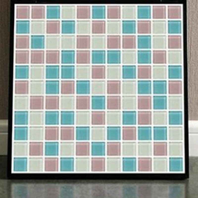 Frendorf | 12" x 12" Peel & Stick Glas Quadrat Gitter Mosaik Peel and Stick Fliese 10-Pack