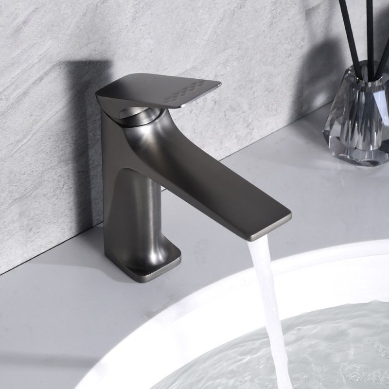 Frendorf | Moderner Badezimmer Wasserhahn Messing Tiefer Bogen Hebelgriff mit Wasserhahn Schlauch
