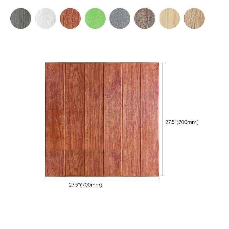 Frendorf | Modern Imitation Wood Grain Wandzugangstafel Peel-and-Stick-Schaumgrundpaneel