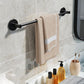 Frendorf | Aluminium Badezimmer Hardware Set Schwarzes Badezimmerzubehör Kit Handtuchhalter