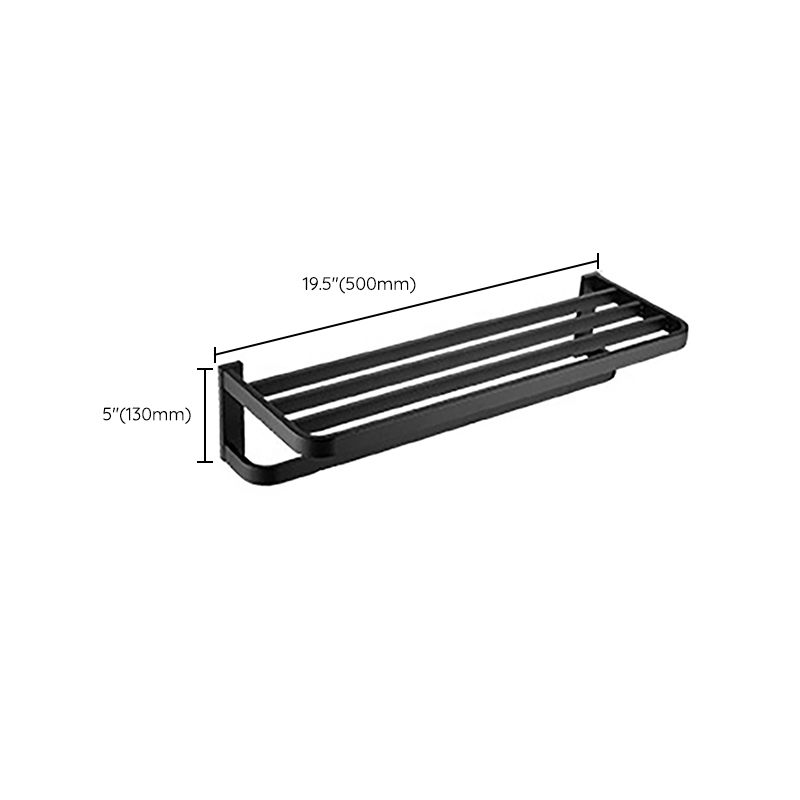 Frendorf | Modern Classic Badzubehörset aus Edelstahl Matt Schwarz Bademantelhaken/Handtuchring Bar