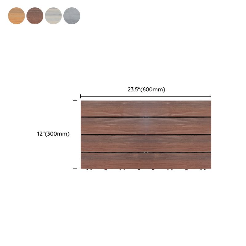 Frendorf | Deck Planke Loose Lay Holzfußbodenfliesen Garten Außenfußboden