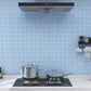 Frendorf | Moderne wasserdichte Mosaikfliese glatte Peel-and-Stick-Rückwandfliese für die Küche