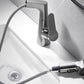Frendorf | 1-Handgriff Gebürstetes Nickel Widespread Wasserhahn Einloch Badezimmer Gefäß Wasserhahn mit Messing