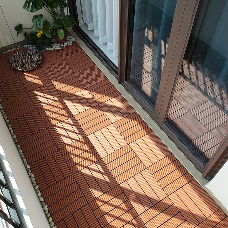 Frendorf | 11 Pack 12" X 12" Quadratische Deck-/Terrassenfliesen Snap Fit für Außenpatiofliesen