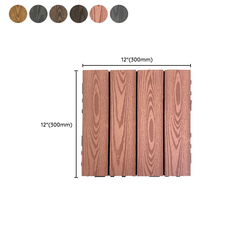 Frendorf | Verbund Quadrat Terrassenfliesen Interlocking Gestreift Muster Patio Bodenfliesen