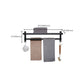 Frendorf | Modernes Aluminium-Badezimmerzubehör-Set Matt Schwarz Badregal/Handtuchhalter/Papierhalter