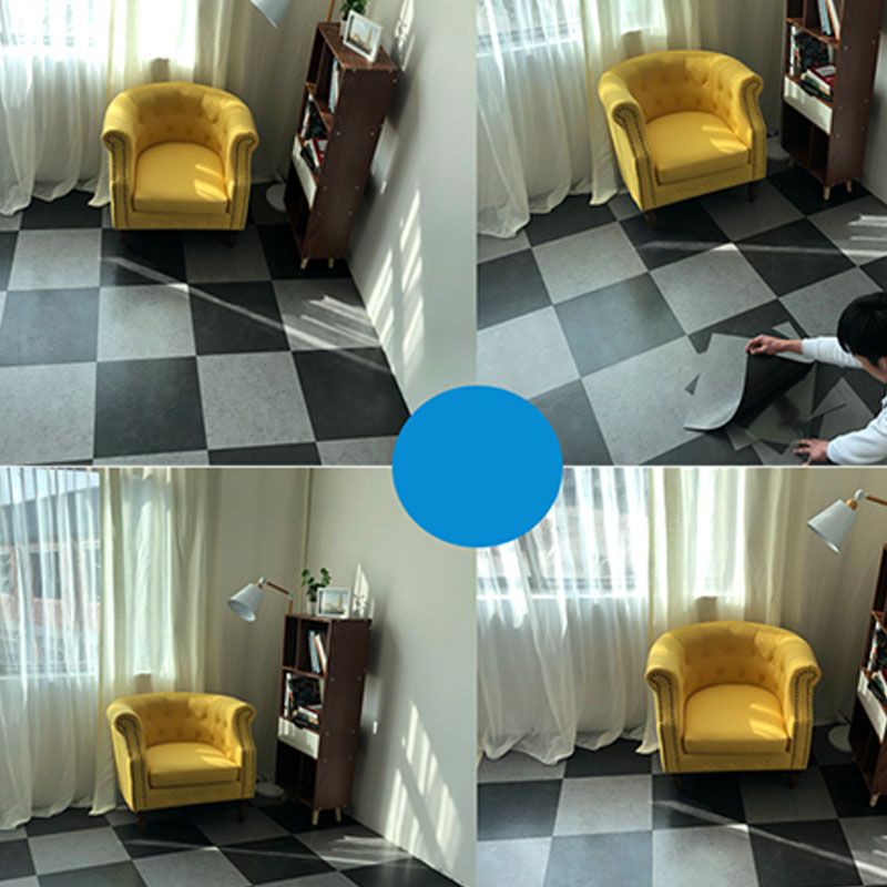 Frendorf | Peel- und Stick-Bodenbelag Vinyl Quadrat Marmor Druck Innenboden Vinyl