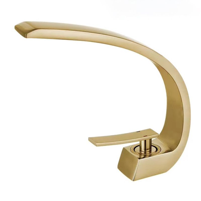 Frendorf | 17 cm Hoher Waschbeckenarmatur Luxus 1 Loch Waschbeckenarmatur Kubische Badezimmerarmatur