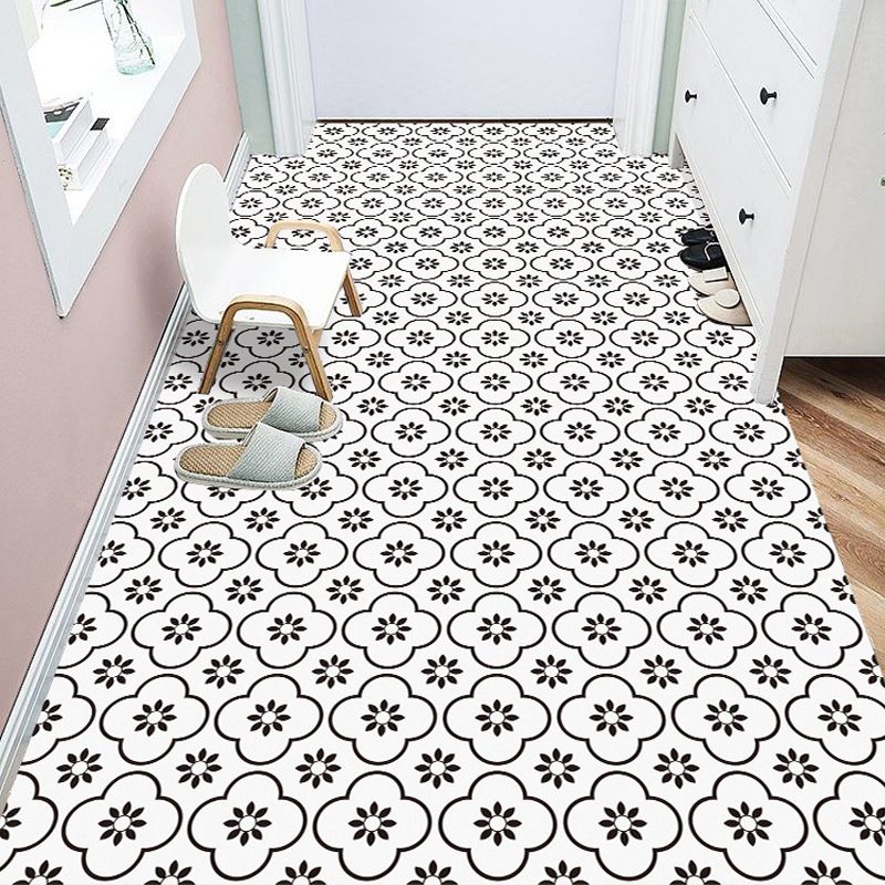 Frendorf | Kunststoff Peel & Stick Fliese quadratischer Druck Feldfliese für Küche und Bad