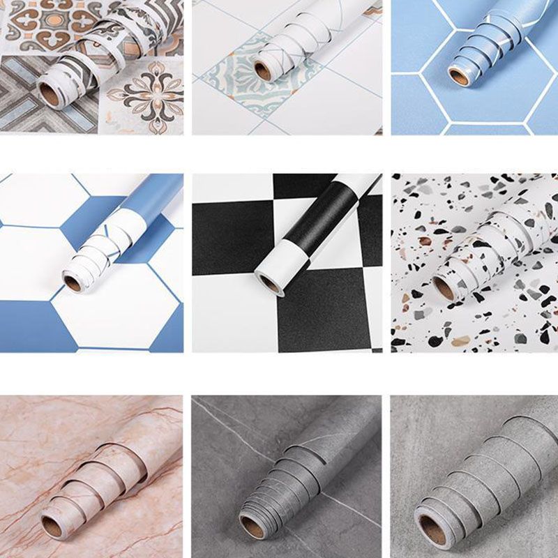 Frendorf | Bodenbelag Indoor Vinyl Keramisch Geometrisches Muster Peel and Stick Bodenbelag Vinly