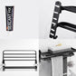 Frendorf | Modernes Aluminium-Badezimmerzubehör-Set Matt Schwarz Badregal/Handtuchhalter/Papierhalter