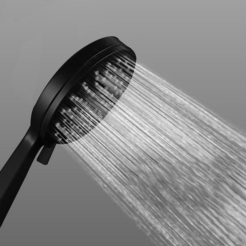 Frendorf | Zeitgenössischer schwarzer runder Duschkopf Combo Regenschauer Handdusche