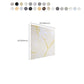 Frendorf | Home Indoor Vinylboden Peel and Stick Marmor-Druck Quadrat PVC-Bodenbelag
