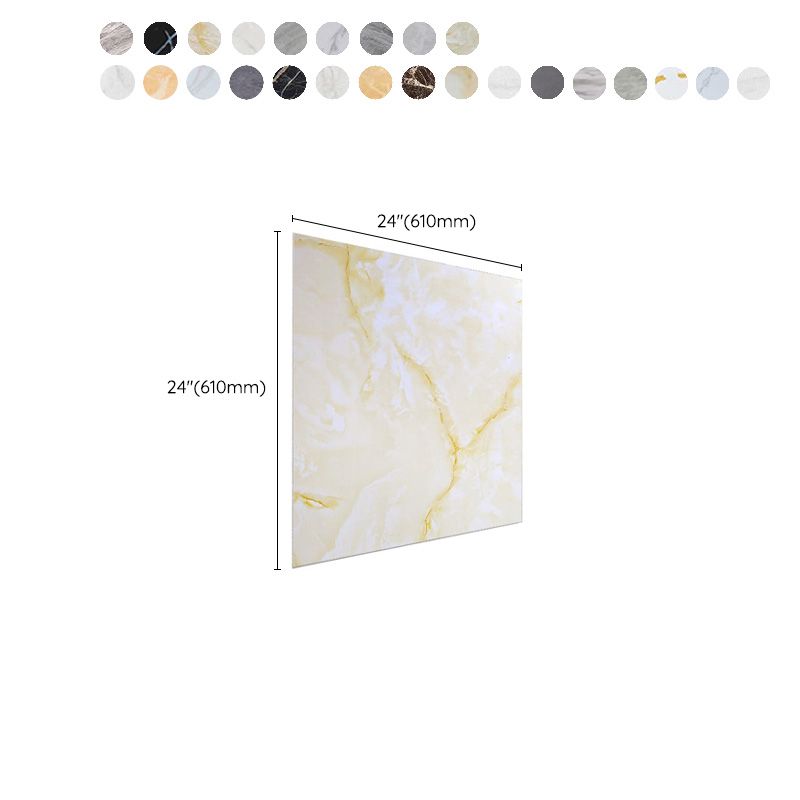 Frendorf | Home Indoor Vinylboden Peel and Stick Marmor-Druck Quadrat PVC-Bodenbelag