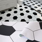 Frendorf | Modern Vinylbodenplanken zum Abziehen und Aufkleben Geometrisch bedruckter PVC-Bodenbelag