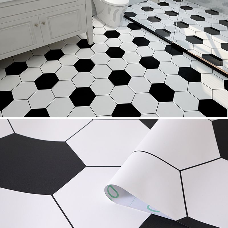 Frendorf | Modern Vinylbodenplanken zum Abziehen und Aufkleben Geometrisch bedruckter PVC-Bodenbelag