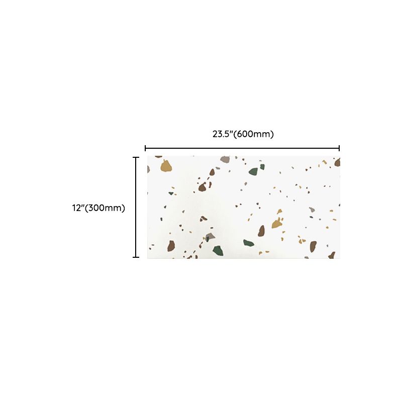 Frendorf | PVC Rechteckig 20 Pack 12" x 23" Peel & Stick Mosaikfliese Küche und Badezimmer