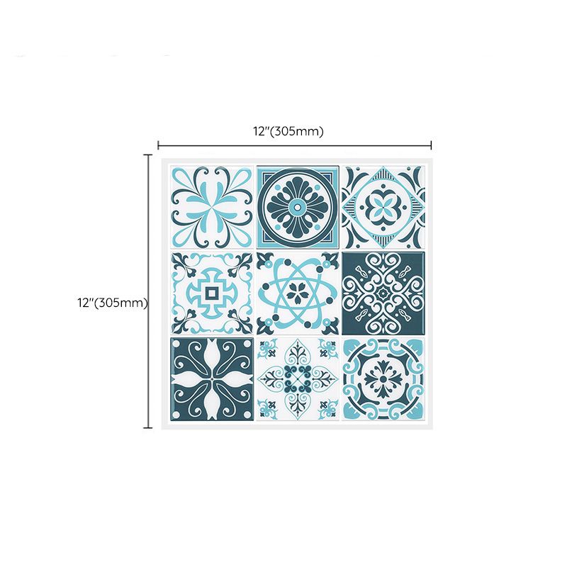 Frendorf | Mosaikfliesen zum Abziehen und Aufkleben Moderne Stil Tapete mit quadratischer Form