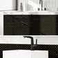 Frendorf | Peel & Stick Mosaikfliese Quadrat Kunststoff Fleckenresistente Fliese - Peel & Stick für Dusche
