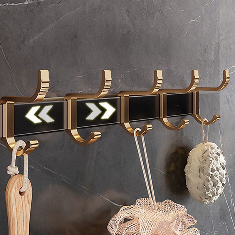 Frendorf | Schwarzes und Messing Badezimmer Hardware Set Modern Edelstahl Badregal/Handtuchhalter/Papierhalter