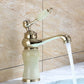 Frendorf | Luxury Vessel Faucet Messinghebelgriffe Niedriger Bogen Waschbeckenarmatur
