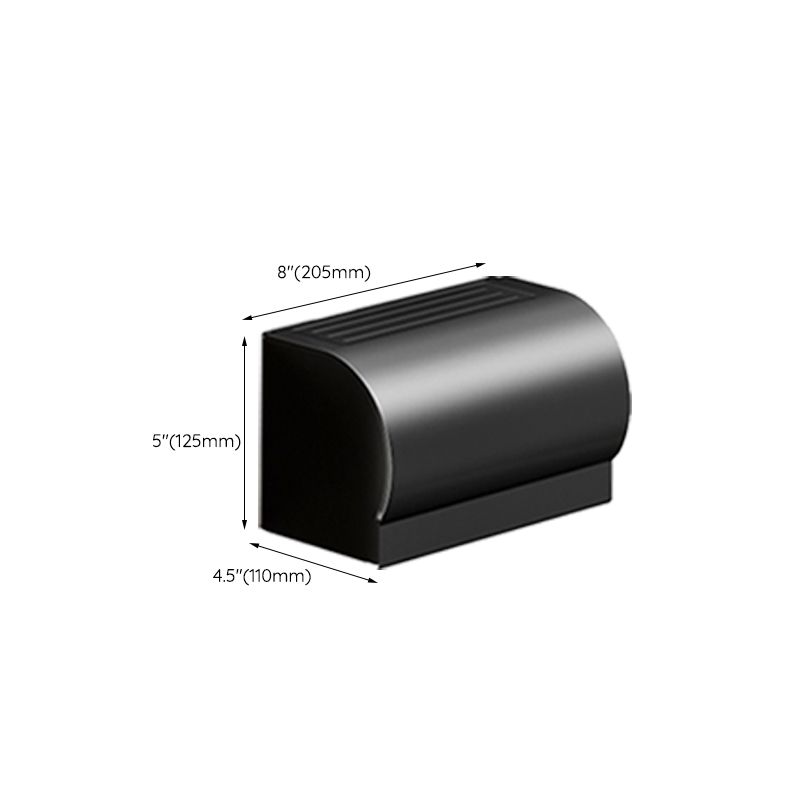 Frendorf | Klassisches Badzubehör Set in Aluminium Schwarz Finish Bademantelhaken/ Handtuchstange