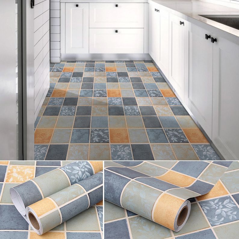 Frendorf | Modernes PVC-Boden Geometrisches Muster Peel and Stick Vinyl-Planke Boden
