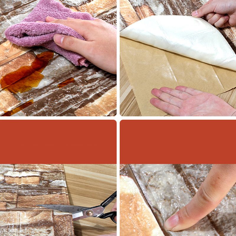 Frendorf | Künstliche Backsteinwandplatte Im industriellen Stil Einfaches Wohnen Wohnzimmer Wandpaneel (1-Pack)