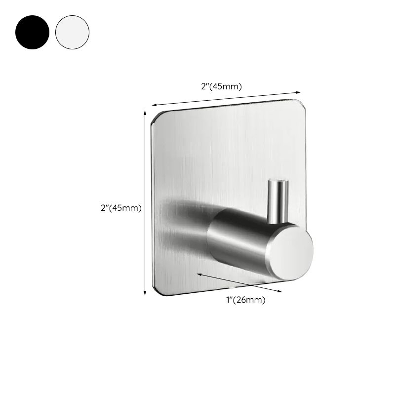 Frendorf | Modernes Badezimmer-Hardware-Set aus Edelstahl Gebürstetes Chrom Handtuchstange/Ring & Bademantel-Haken