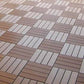 Frendorf | 30 cm x 30 cm Quadrat PVC Terrasse Fliesen Schnappinstallation Außenbodenfliesen