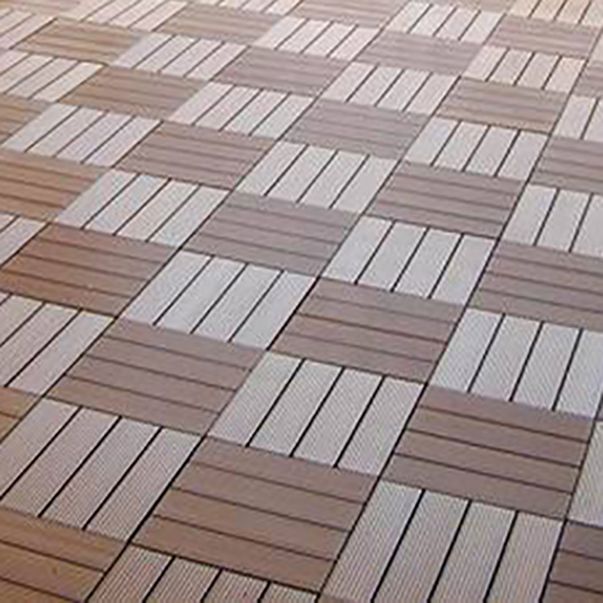 Frendorf | 30 cm x 30 cm Quadrat PVC Terrasse Fliesen Schnappinstallation Außenbodenfliesen