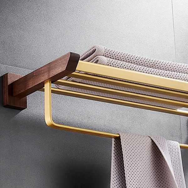 Frendorf | Traditionelles Badezimmer-Zubehörset Badregal Papierhalter Gold Badezimmer-Set