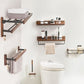 Frendorf | Modernes Badezimmerzubehör-Set Aluminium & Holz Badbeschläge Set
