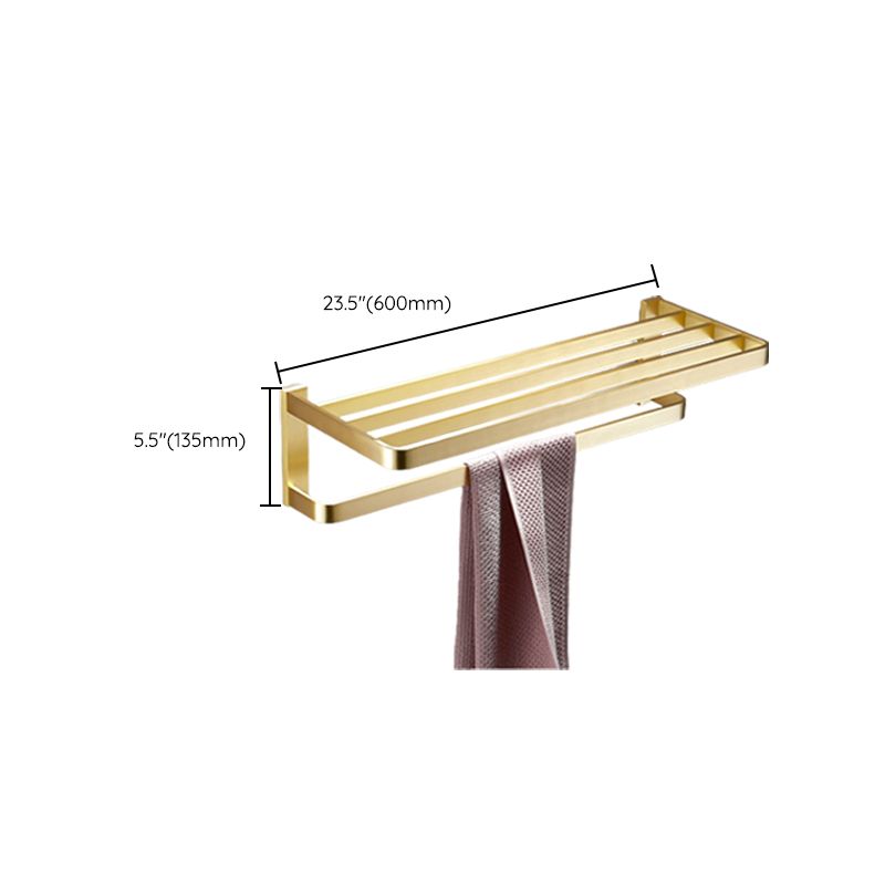 Frendorf | Gebürstetes Messing Badezimmer Hardware Set Retro Golden Badezimmer Zubehör Set