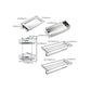 Frendorf | Zeitgenössisches Badezimmerzubehör Hardware-Set in Silber mit Seifenschale