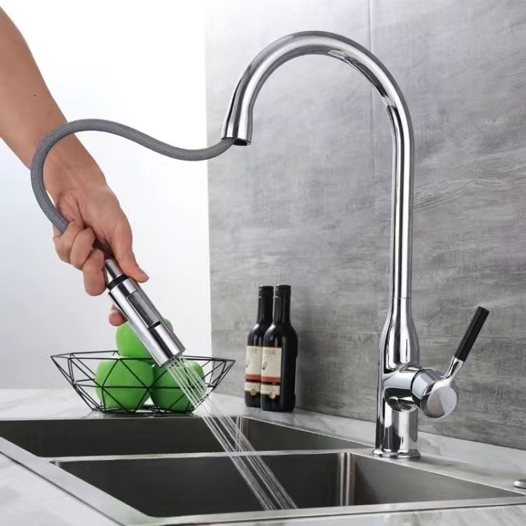 Frendorf | Moderner Pull-down Wasserfüller Einhand Hochbogen Küchenspülenarmatur