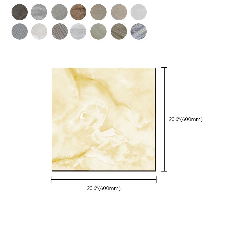 Frendorf | PVC-Bodenbelag Stein-Design Peel & Stick Quadrat-Vinylboden für das Wohnzimmer