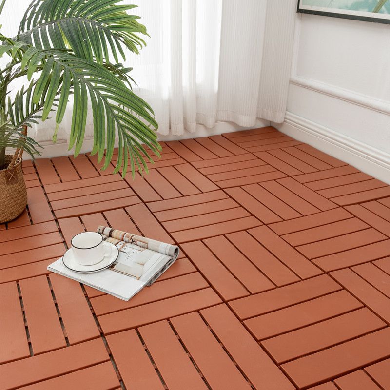 Frendorf | 30 cm X 30 cm 4-Slat Quadrat Deck/Patiobodenfliesen Schnapppassung Installation Bodenfliesen