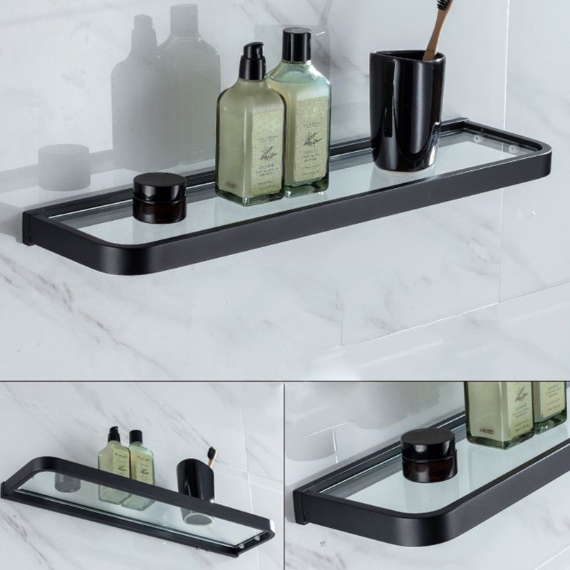 Frendorf | Modern Classic Badzubehörset aus Edelstahl Matt Schwarz Bademantelhaken/Handtuchring Bar