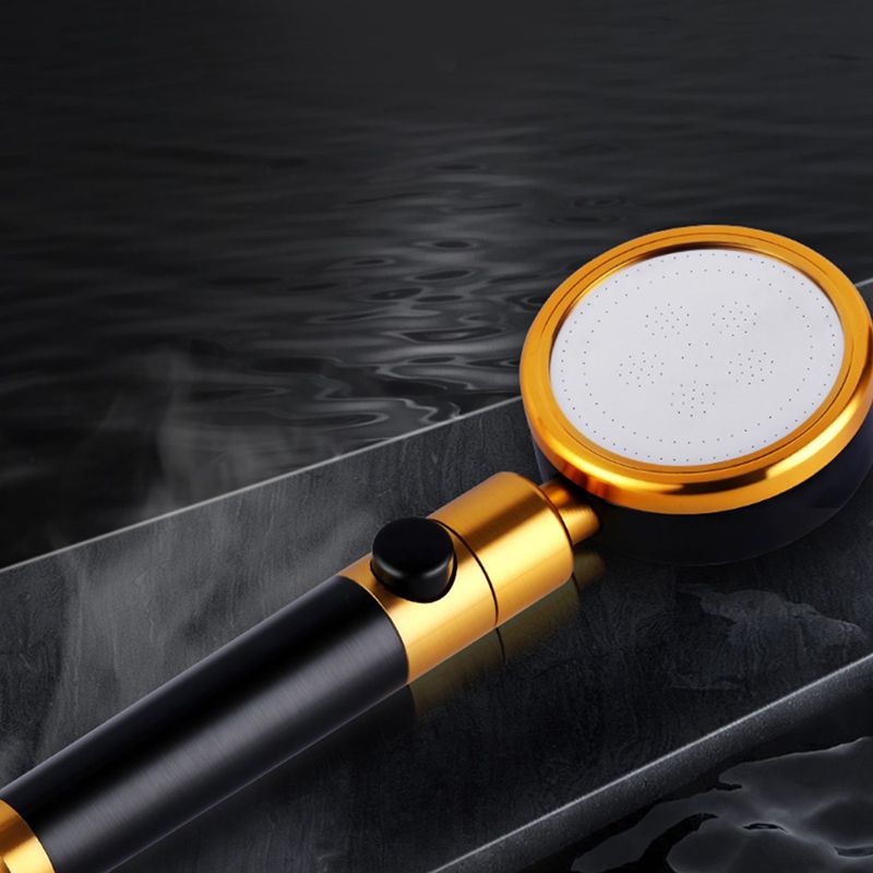 Frendorf | Modern Metall Handbrause in Schwarz Wasser effizientes runder Duschkopf